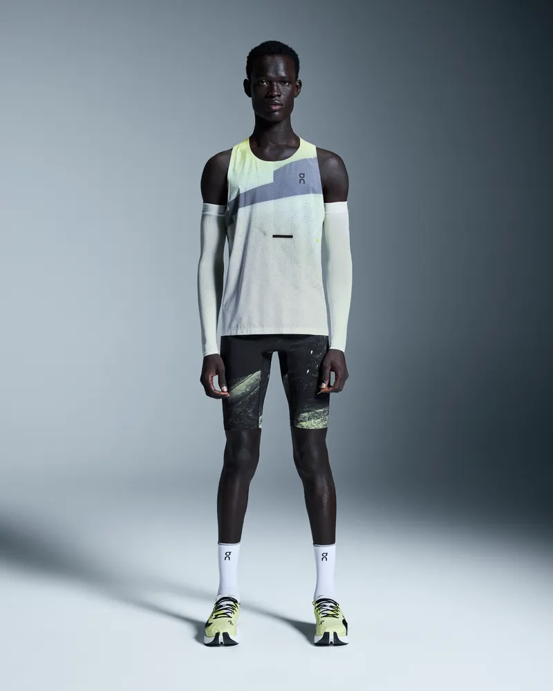 ON Race Singlet Limelight