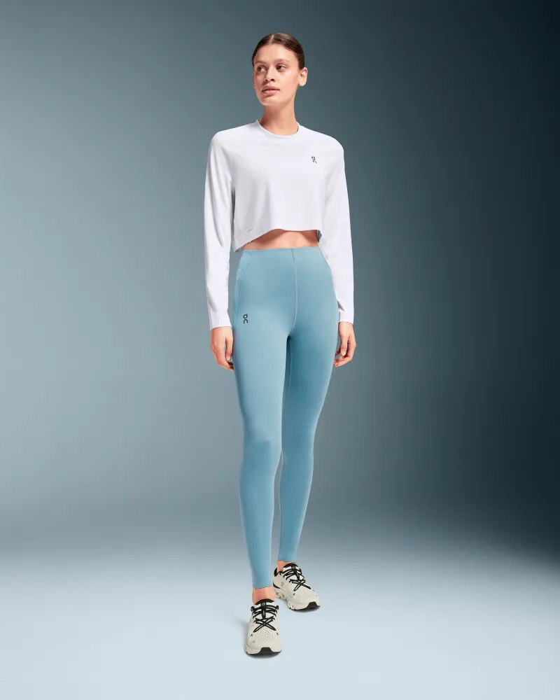 ON Active Lg-T Crop Graphic White