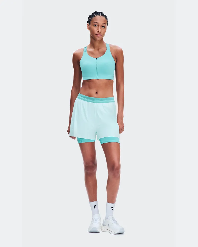 ON Endurance Bra Zip Blue