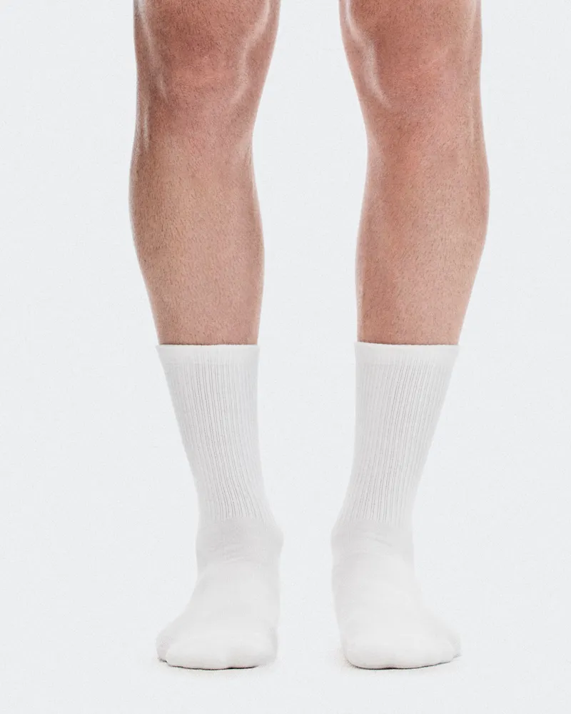 ON Club Sock High 2P White