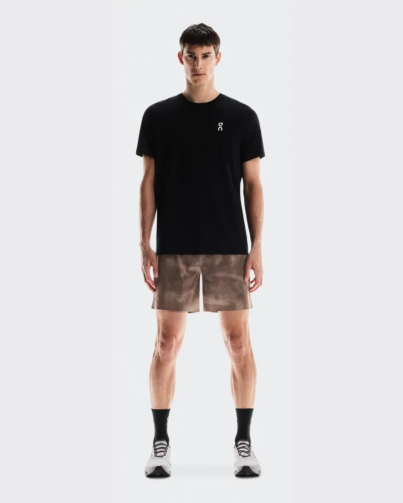 ON 7" Performance Shorts AOP Brown