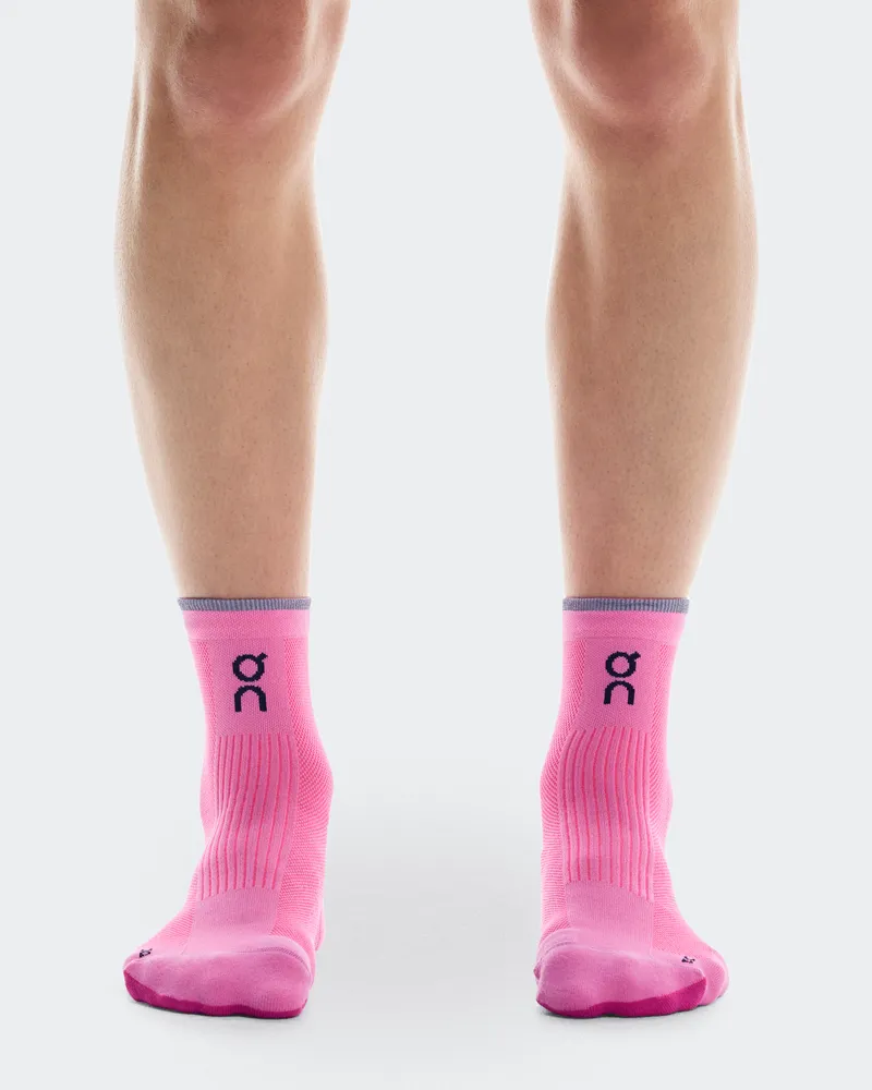 ON Elite Run Sock Mid Raspberry