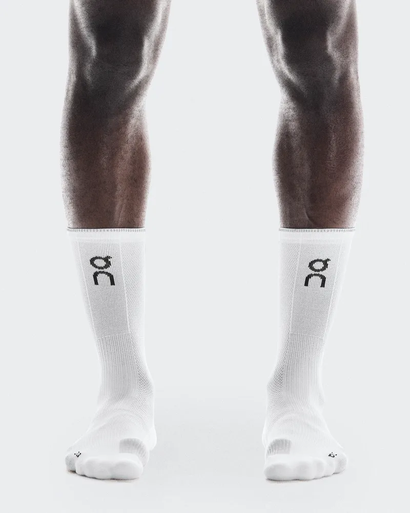 ON Performance Run Sock High White