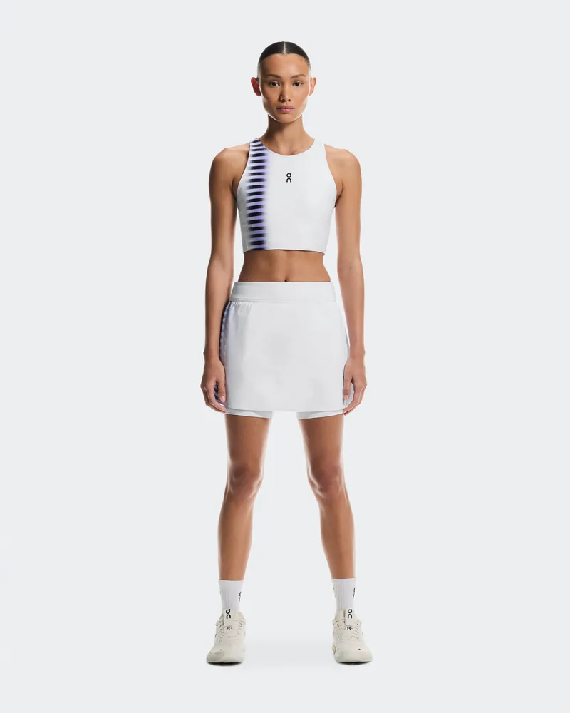 ON Court Skirt Split Edge White