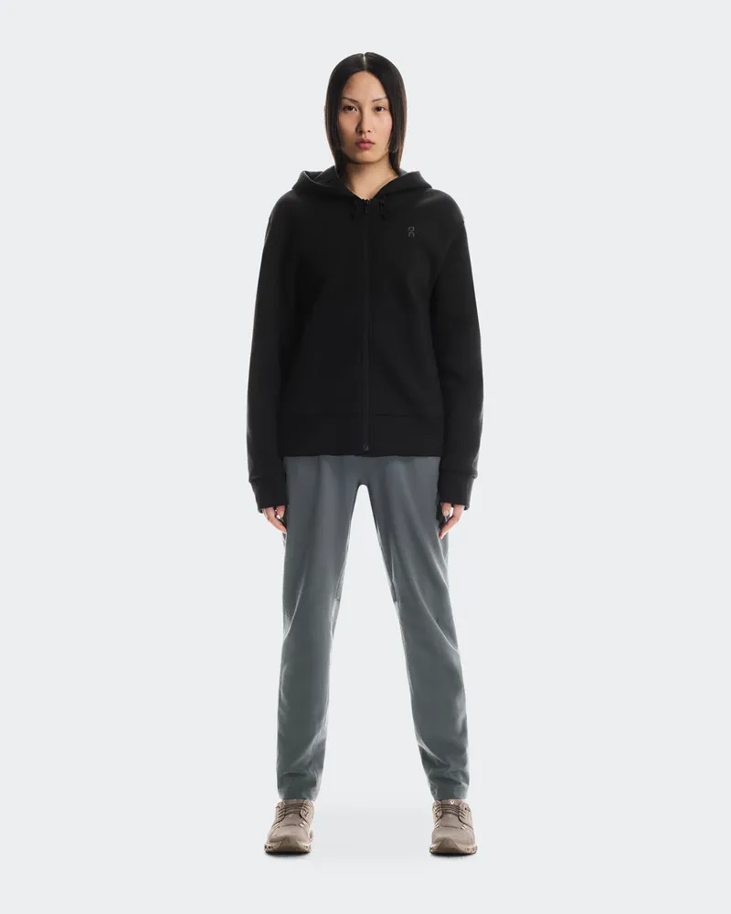 ON Focus Tech Zip Hoodie Black