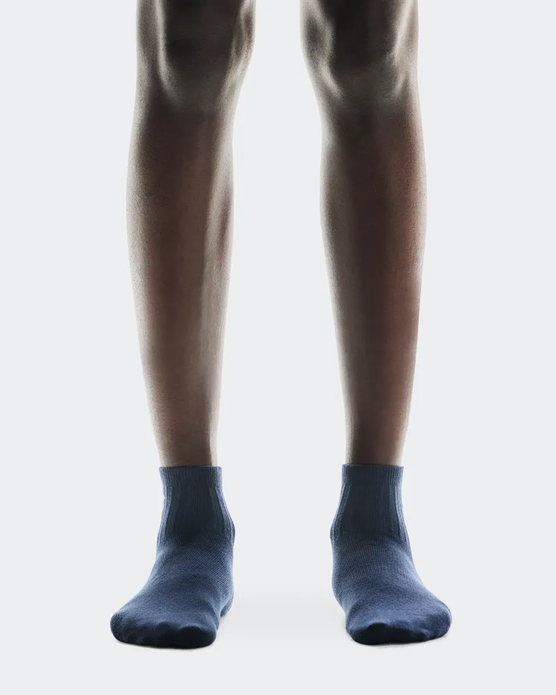 ON Logo Sock Mid 3P Blue