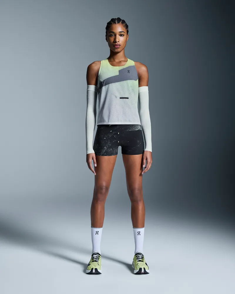 ON Race Singlet Limelight
