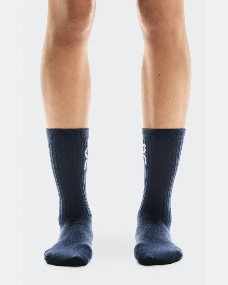 ON Logo Sock High 3P Blue