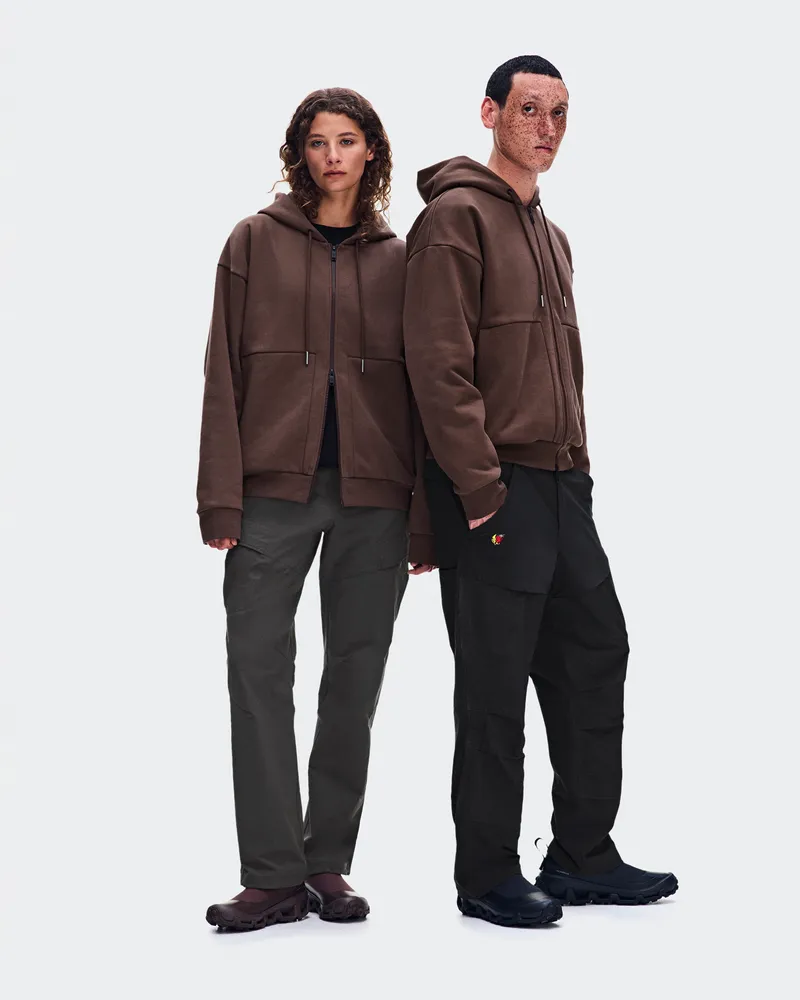 ON Utility Zip Hoodie SHG Brown