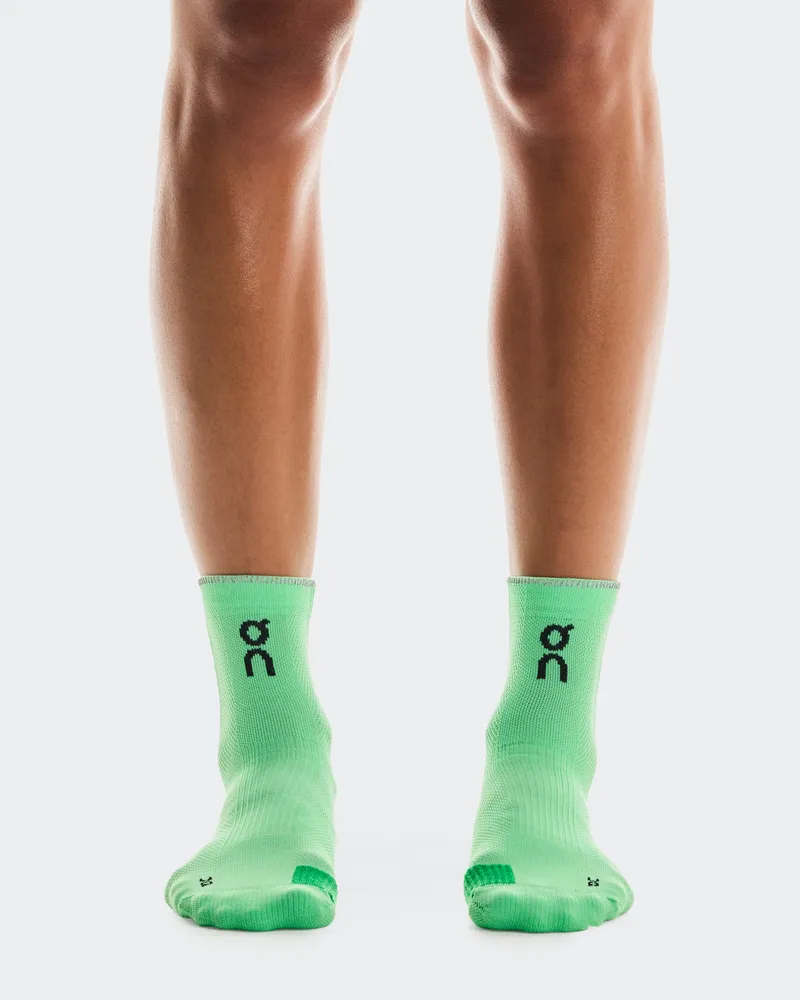 ON Performance Run Sock Mid Honeydew