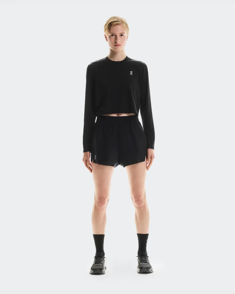 ON Train Lg-T Crop Graphic Black