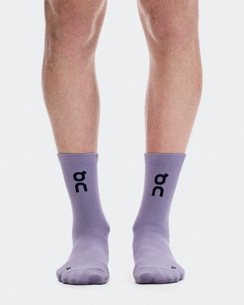ON Core Run Sock High 2P Purple
