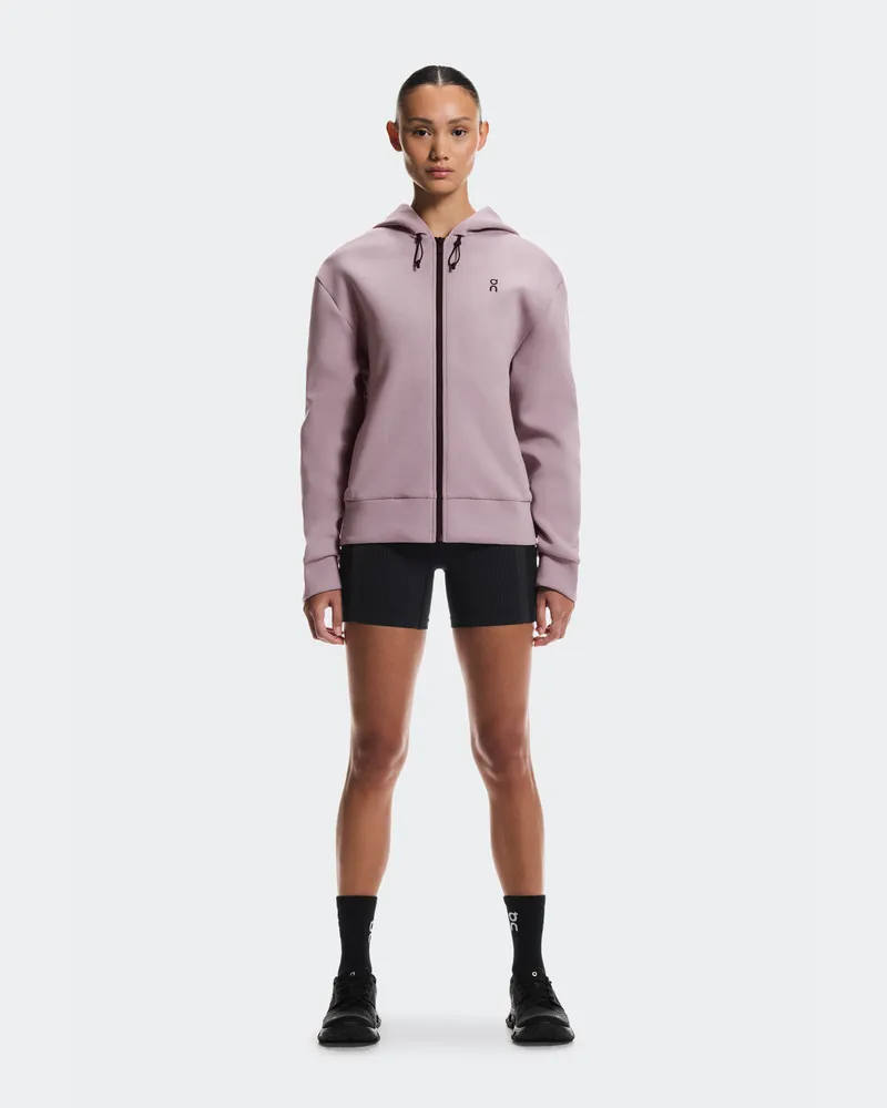 ON Focus Tech Zip Hoodie Pink