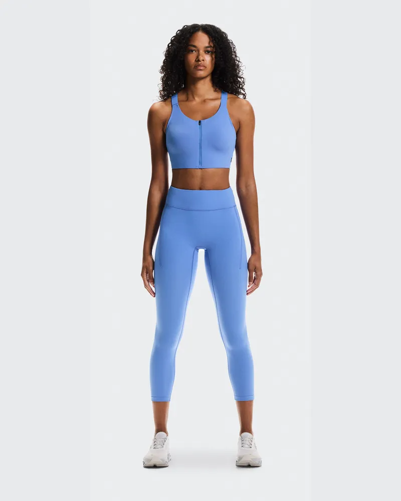 ON Endurance Bra Zip Blue