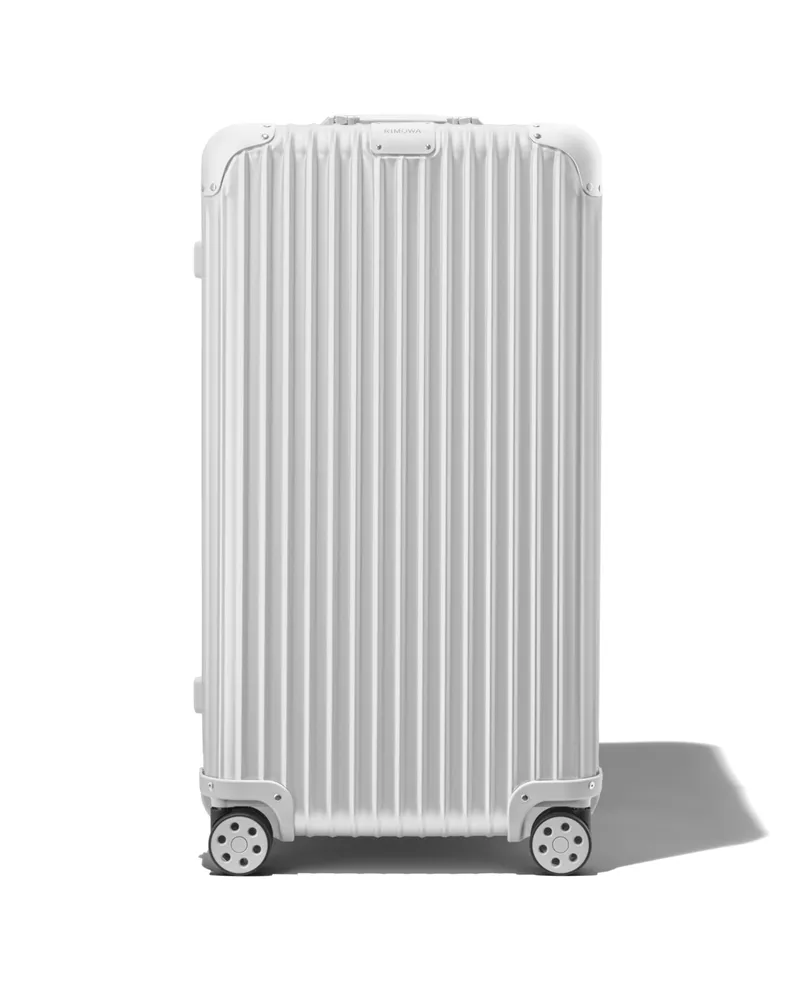 Rimowa Original Trunk XL Großer Koffer in Silber - Aluminium Silber