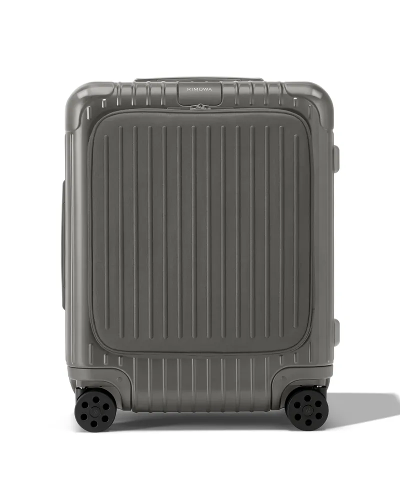 Rimowa Essential Sleeve Cabin Plus Kabinenkoffer in Schieferglanz - Polycarbonat Schieferglanz