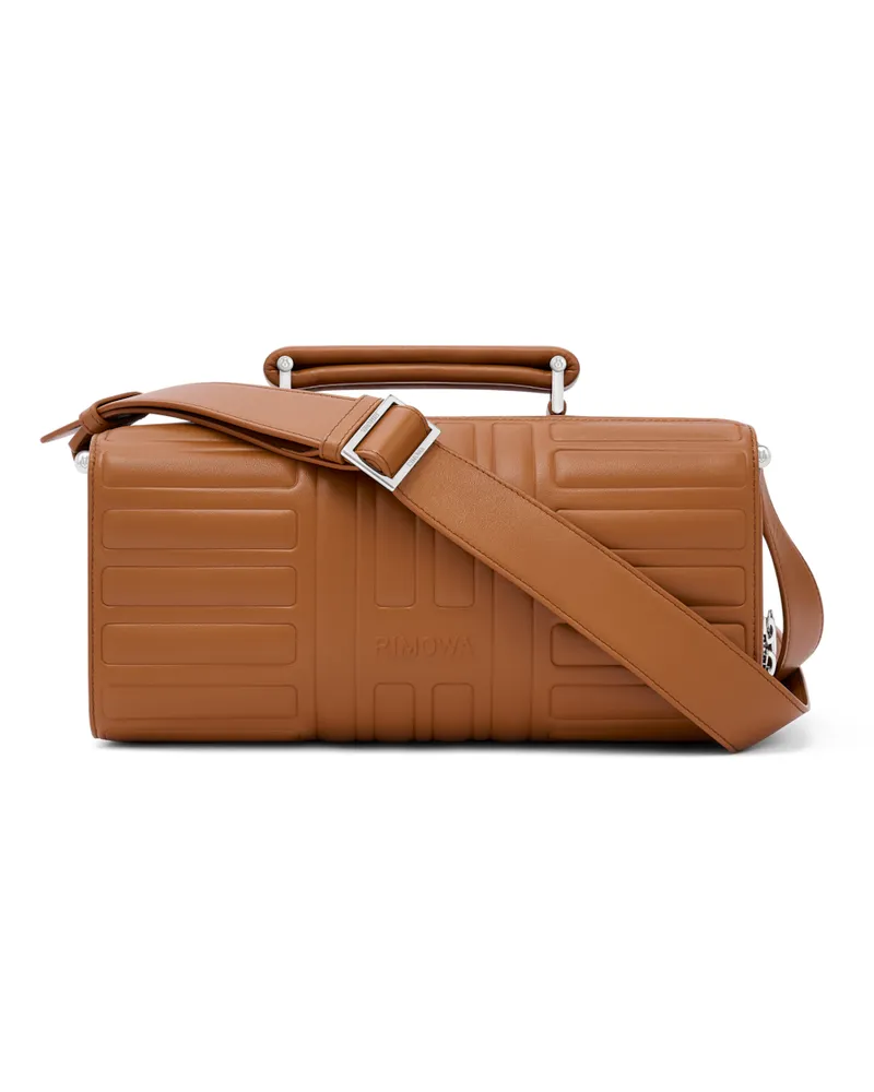 Rimowa Groove - Leder Umhängetasche Large in Cognac_brown