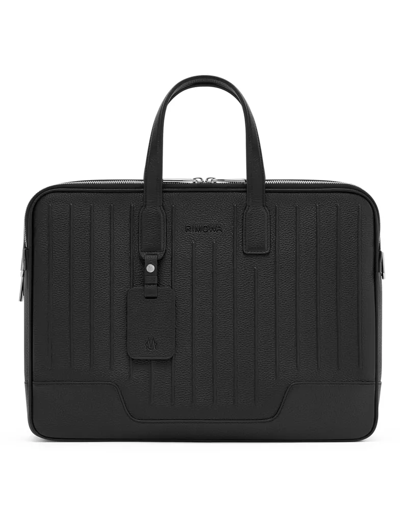 Rimowa Never Still – Leder Aktentasche in Schwarz Schwarz