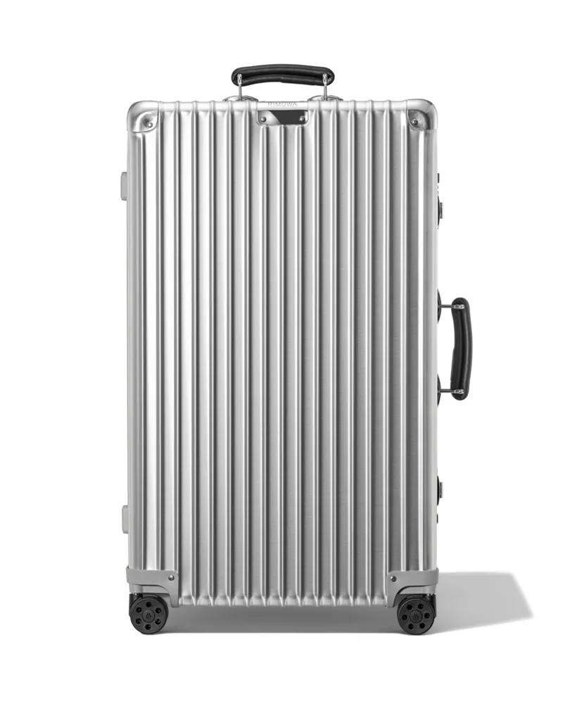 Rimowa Classic Trunk Großer Koffer in Silber - Aluminium Silber
