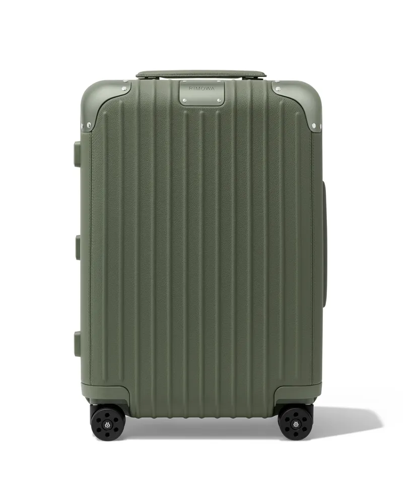 Rimowa Distinct Cabin Kabinenkoffer in Olive Grün - Leder Olive