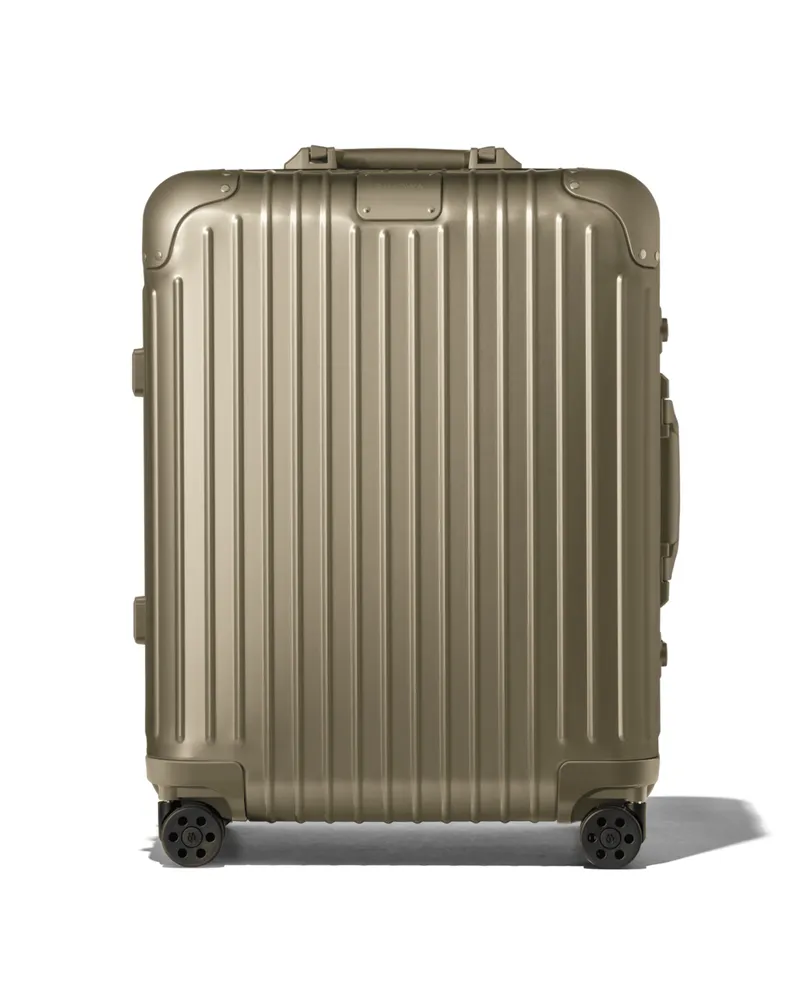 Rimowa Original Trunk Plus Großer Koffer in Titan - Aluminium Titan