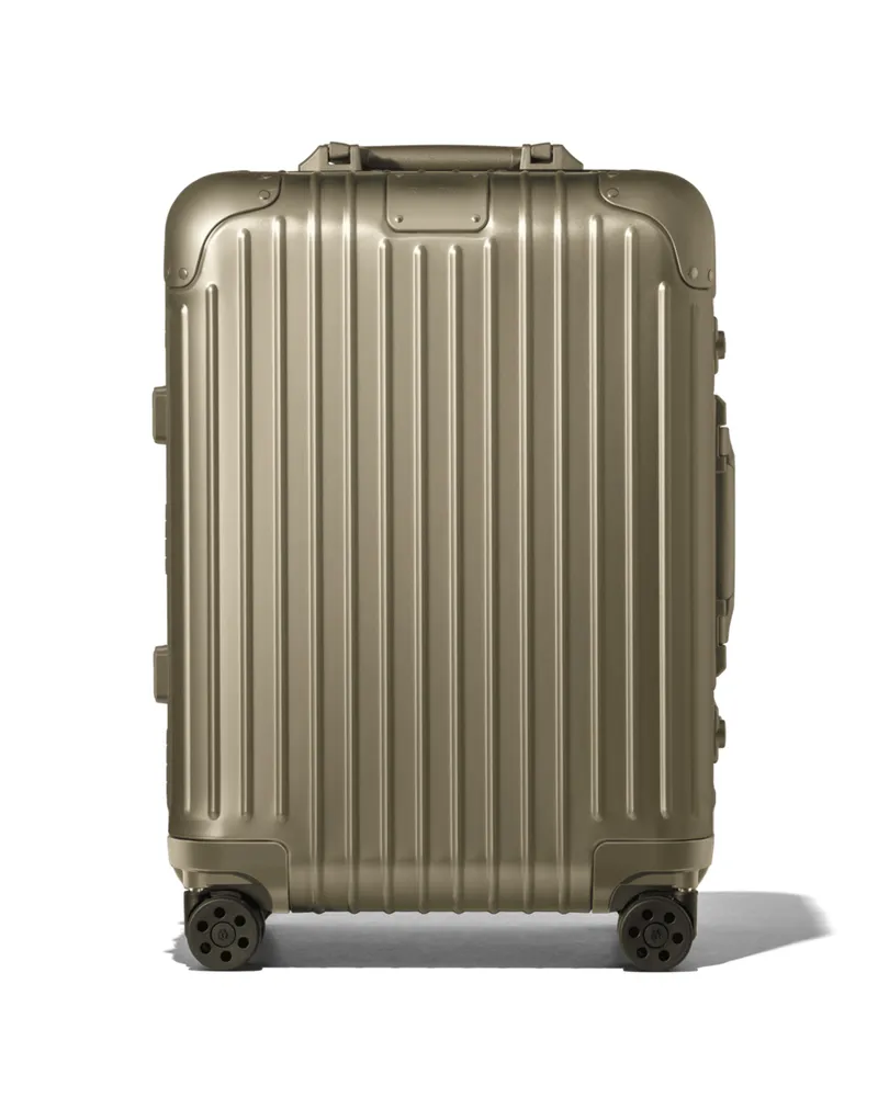Rimowa Original Trunk Plus Großer Koffer in Titan - Aluminium Titan