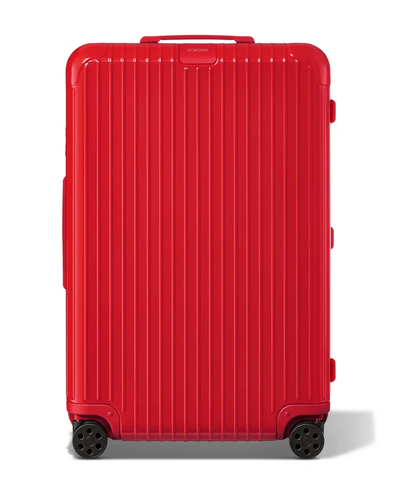 Rimowa Essential Trunk Plus Großer Koffer in Glänzendes Rot - Polycarbonat Glänzendes