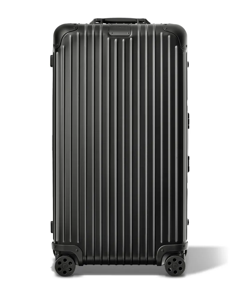 Rimowa Original Trunk Plus Großer Koffer in Schwarz - Aluminium Schwarz