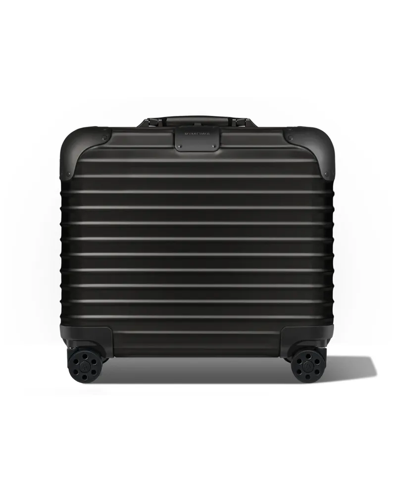 Rimowa Original Trunk XL Großer Koffer in Schwarz - Aluminium Schwarz