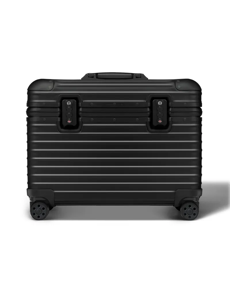 Rimowa Original Trunk XL Großer Koffer in Schwarz - Aluminium Schwarz