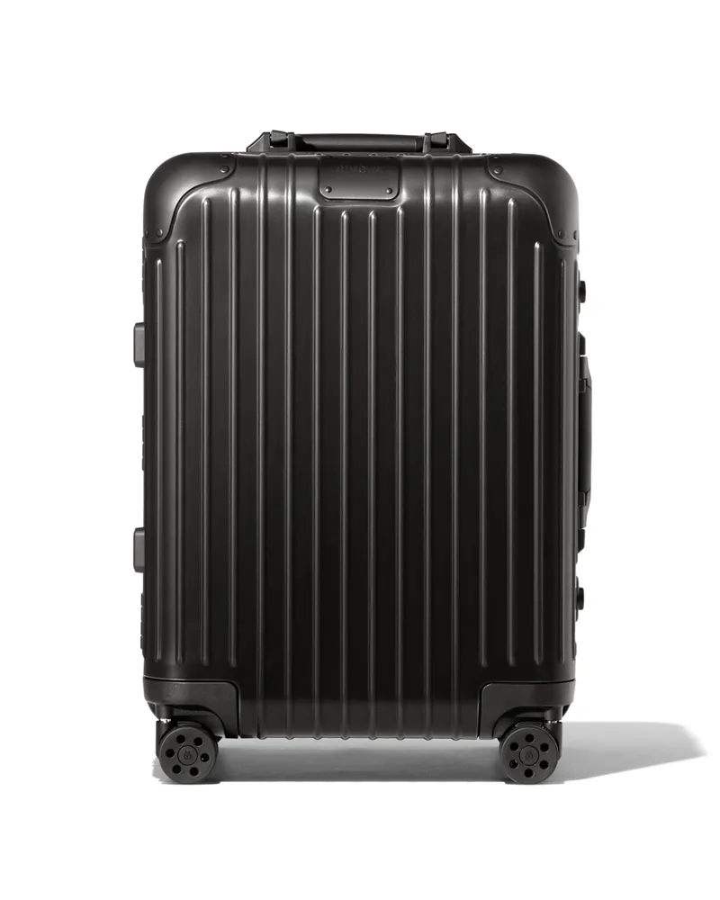 Rimowa Original Trunk XL Großer Koffer in Schwarz - Aluminium Schwarz