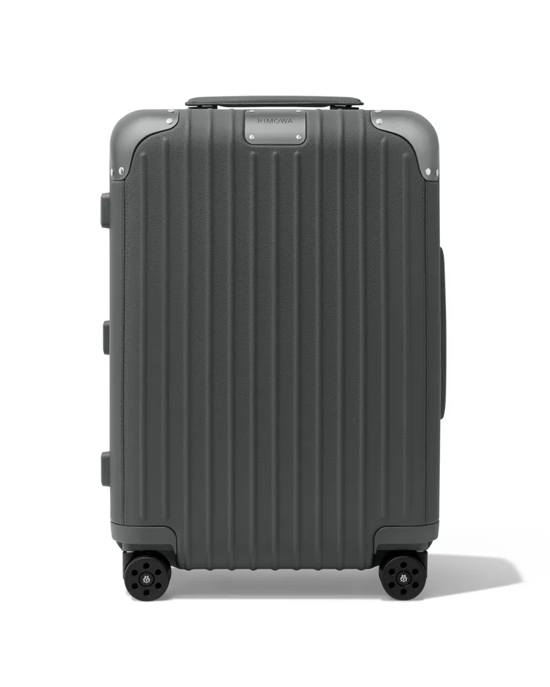 Rimowa Distinct Cabin Kabinenkoffer in Anthracite Grau - Leder Anthracite