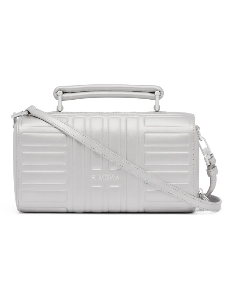 Rimowa Groove - Leder Umhängetasche Small in Silber Silber