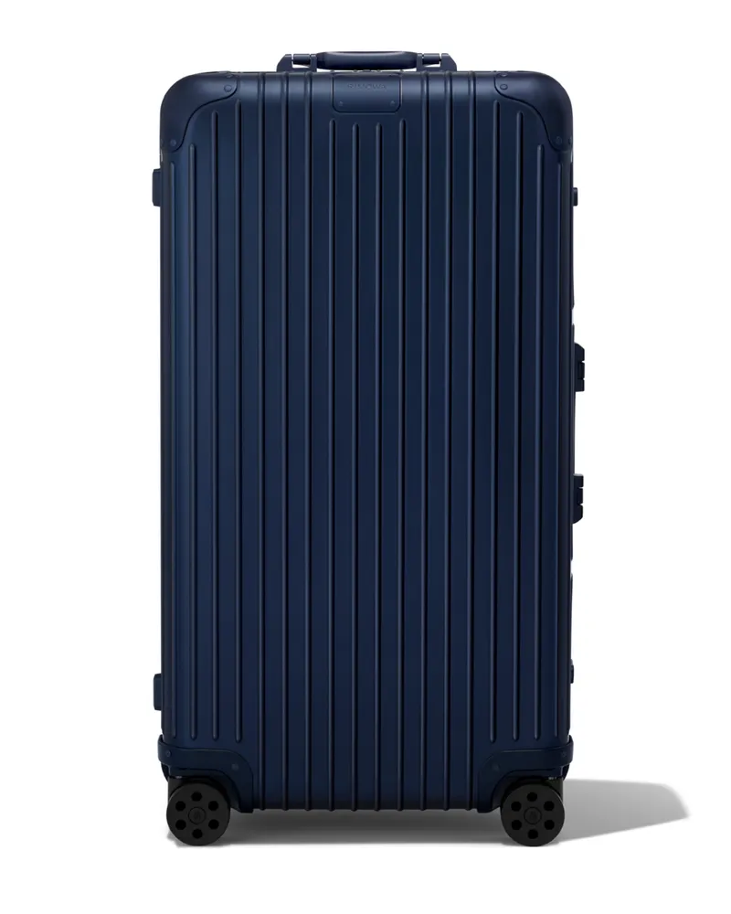 Rimowa Original Trunk Plus Großer Koffer in Ink Blue - Aluminium Ink
