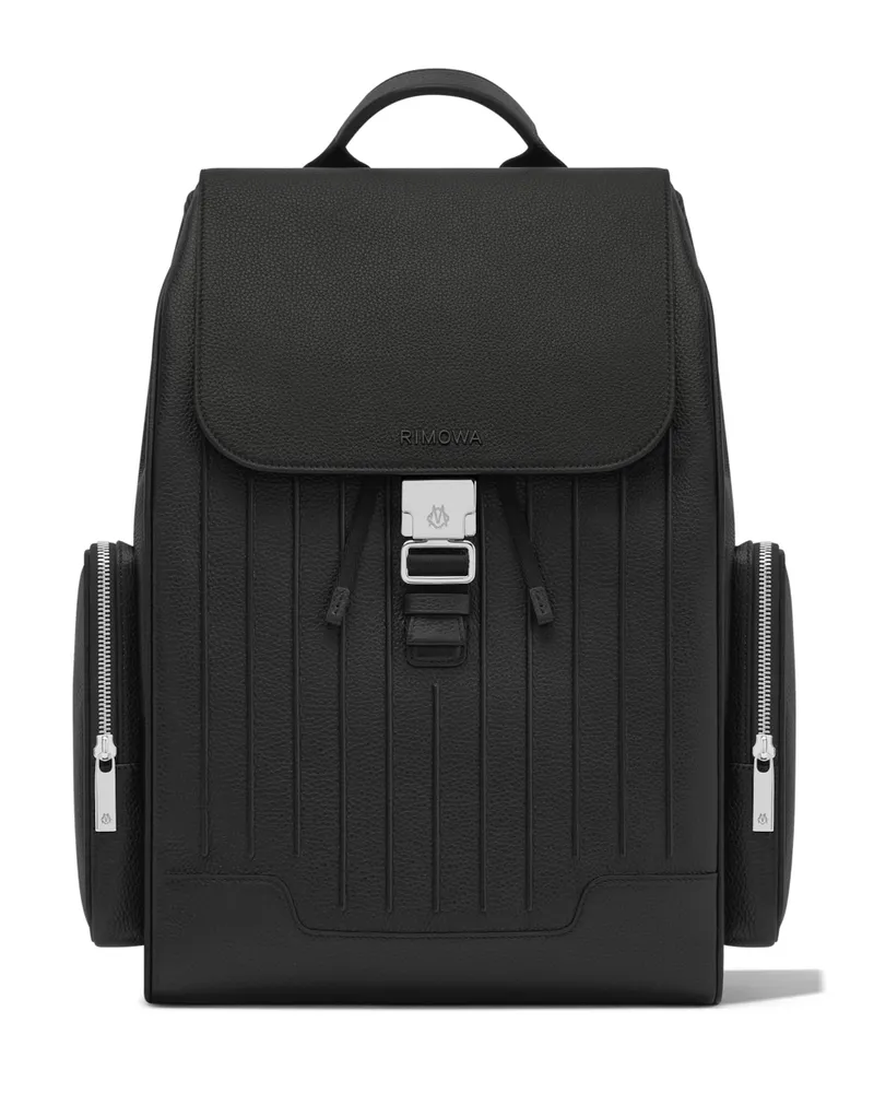 Rimowa Never Still - Leder Rucksack Large mit Magnetverschluss in Schwarz Schwarz
