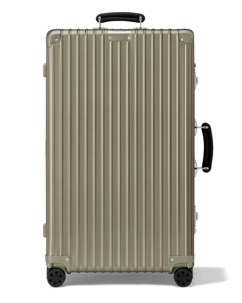 Rimowa Classic Trunk Großer Koffer in Titan - Aluminium Titan