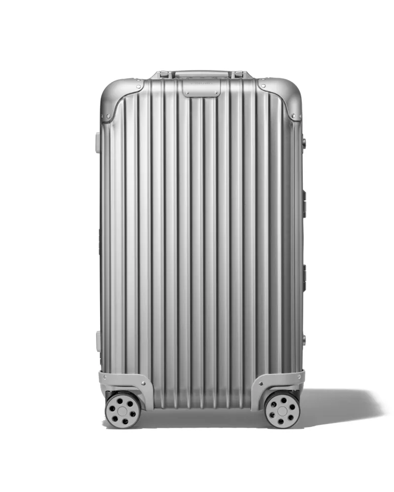 Rimowa Original Trunk S Koffer in Silber - Aluminium Silber
