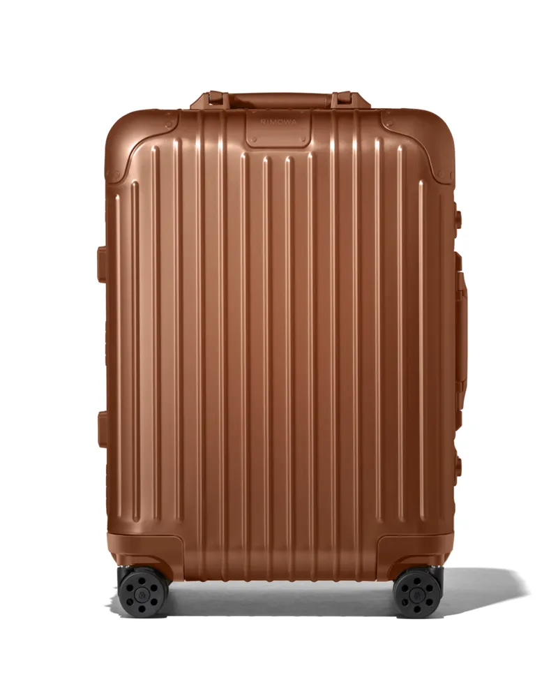 Rimowa Original Trunk Plus Großer Koffer in Bronze - Aluminium Bronze