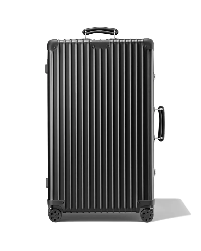 Rimowa Classic Trunk Großer Koffer in Schwarz - Aluminium Schwarz