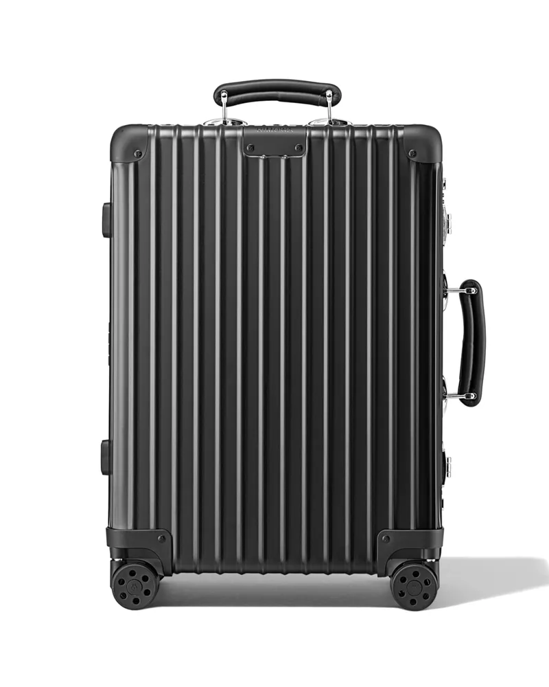 Rimowa Classic Trunk Großer Koffer in Schwarz - Aluminium Schwarz