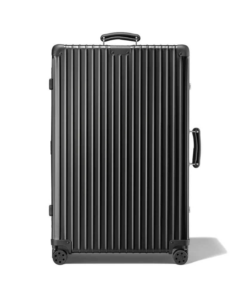 Rimowa Classic Trunk Großer Koffer in Schwarz - Aluminium Schwarz