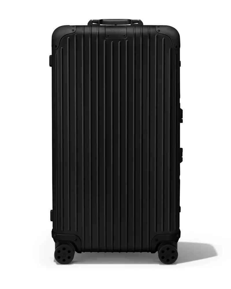 Rimowa Original Trunk Plus Großer Koffer in Schwarz - Aluminium Schwarz