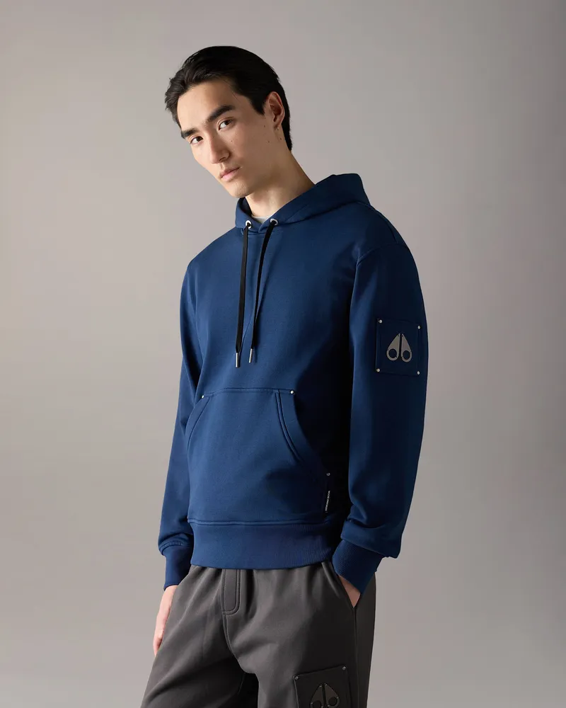 Moose Knuckles Hartsfield Hoodie Nachtblau