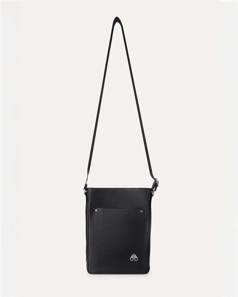 Moose Knuckles DECAIRE-LEDERTASCHE-Schwarz Schwarz