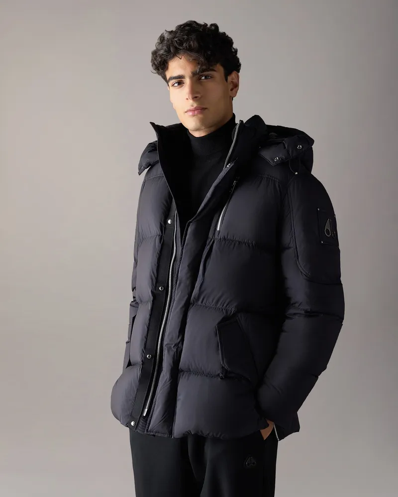 Moose Knuckles Everest 3q Daunen-puffer - Farbe: Schwarz - Für Herren Schwarz