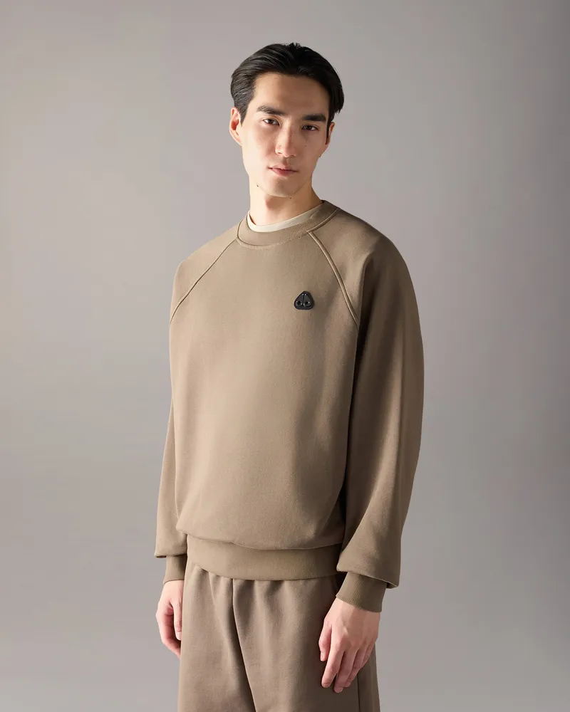 Moose Knuckles Yul Sweatshirt Mit Rundhalsausschnitt Aschgrau