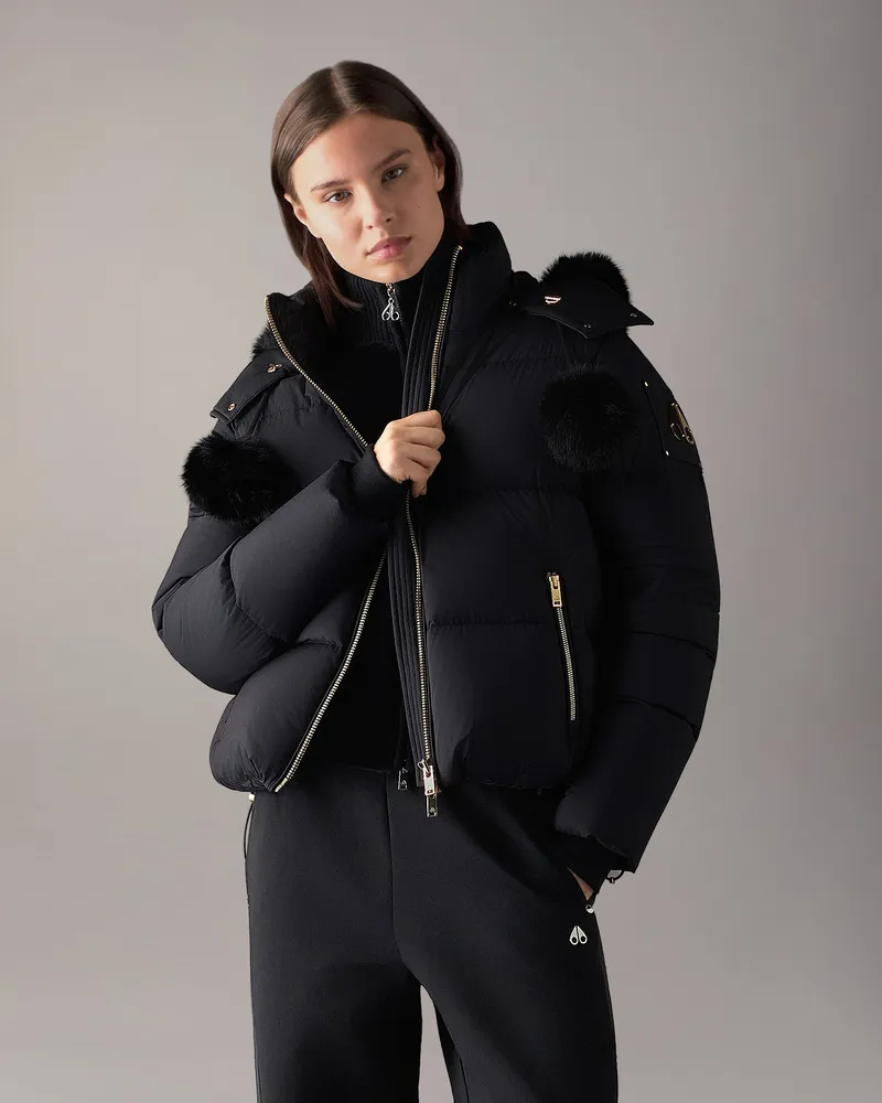 Moose Knuckles Gold Series Misti Daunen - Puffer Für Damen Schwarz