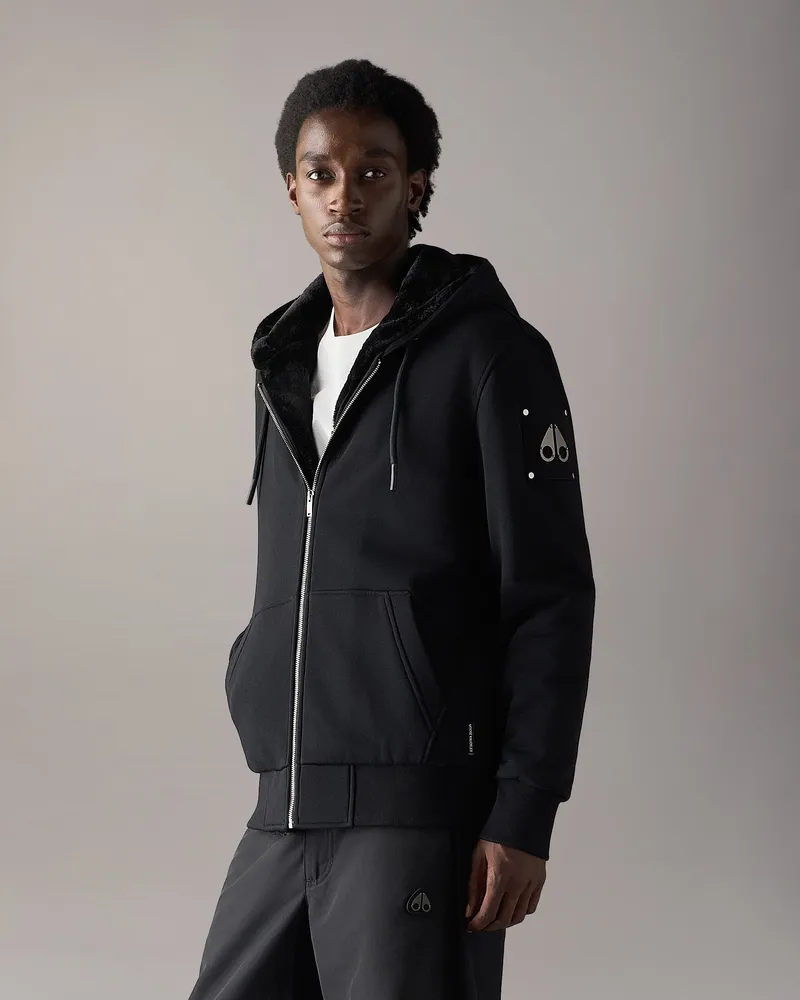 Moose Knuckles Classic Bunny Hoodie Schwarz