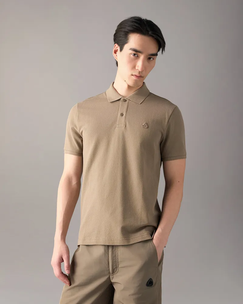 Moose Knuckles Yul Poloshirt Aschgrau