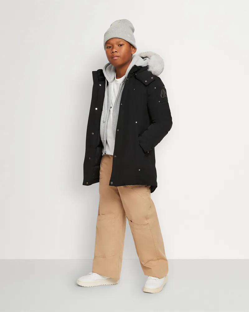 Moose Knuckles Kids Original Unisex Shearling - Parka Schwarz